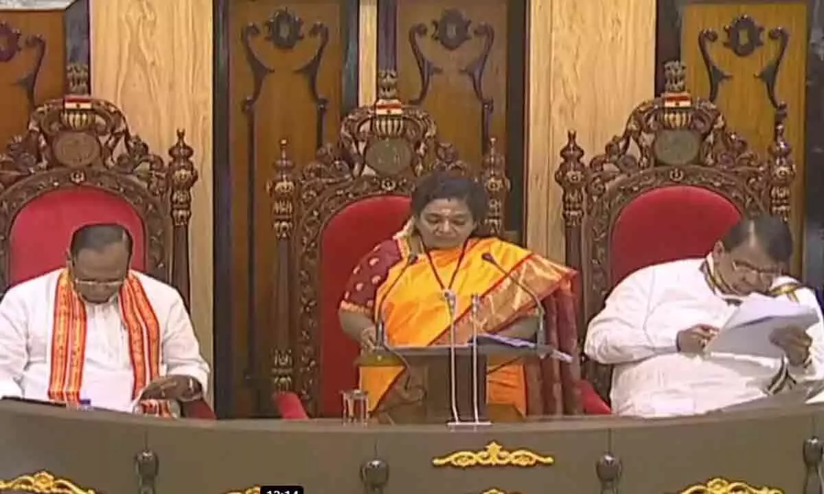 Telangana Assembly Budget sessions begin, Tamilisai Soundarajan addresses both the houses