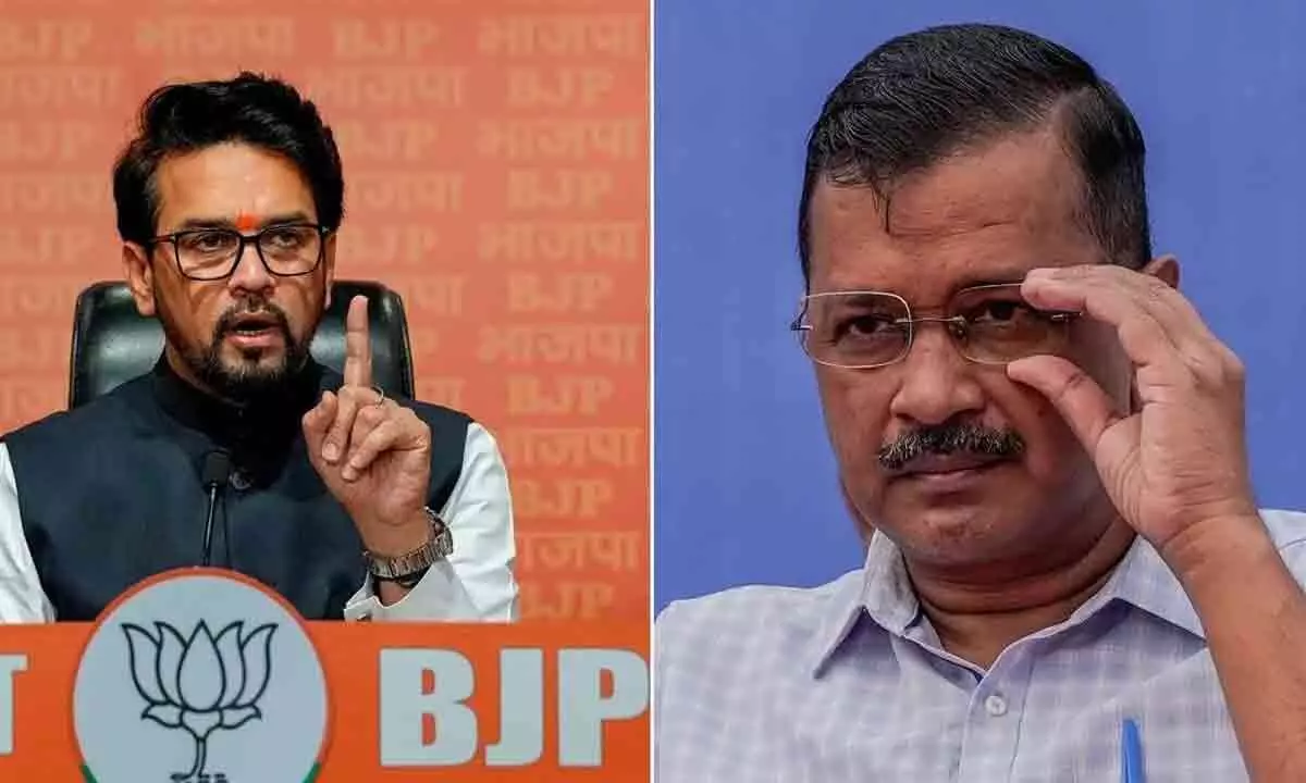 Union Minister Anurag Thakur Accuses Arvind Kejriwal Of Corruption, Calls For Accountability
