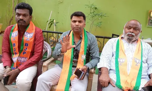 BJP state executive member Raghavendra flays Congress