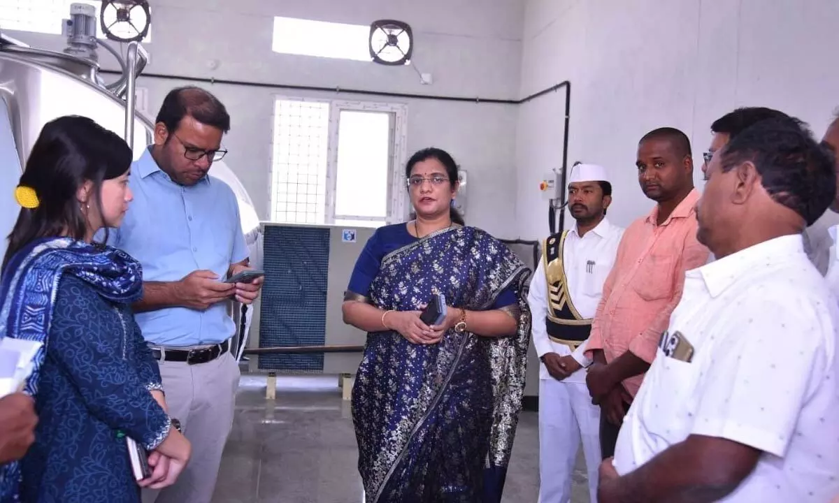 Anantapur: Collector visits milk procurement centre
