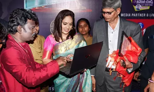 Hello baby motion poster launched by actress Nandita Shweta