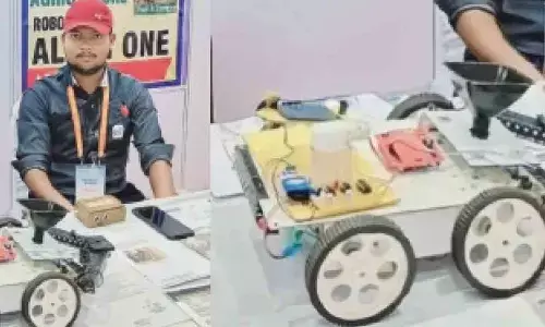 Kota teen’s AI robot helps farmers assess soil health, water crop