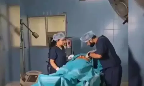 Controversial pre-wedding shoot inside operation theatre
