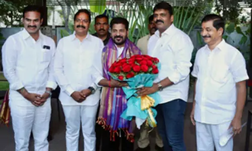 BRS leader, former mayor meets Revanth Reddy