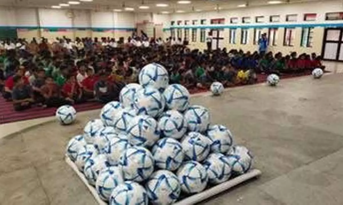 6,848 footballs distributed in 1,260 schools under F4S prog