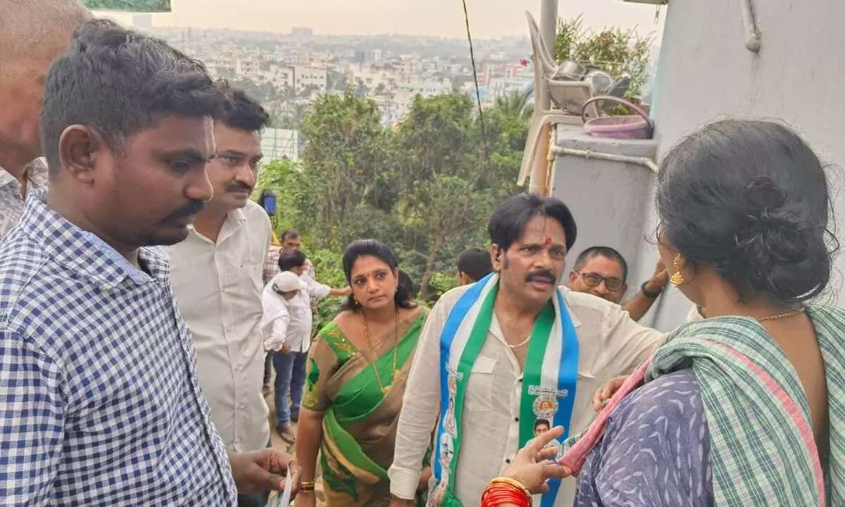MVV Satyanarayana continues Padayatra in Visakhapatnam north constituency