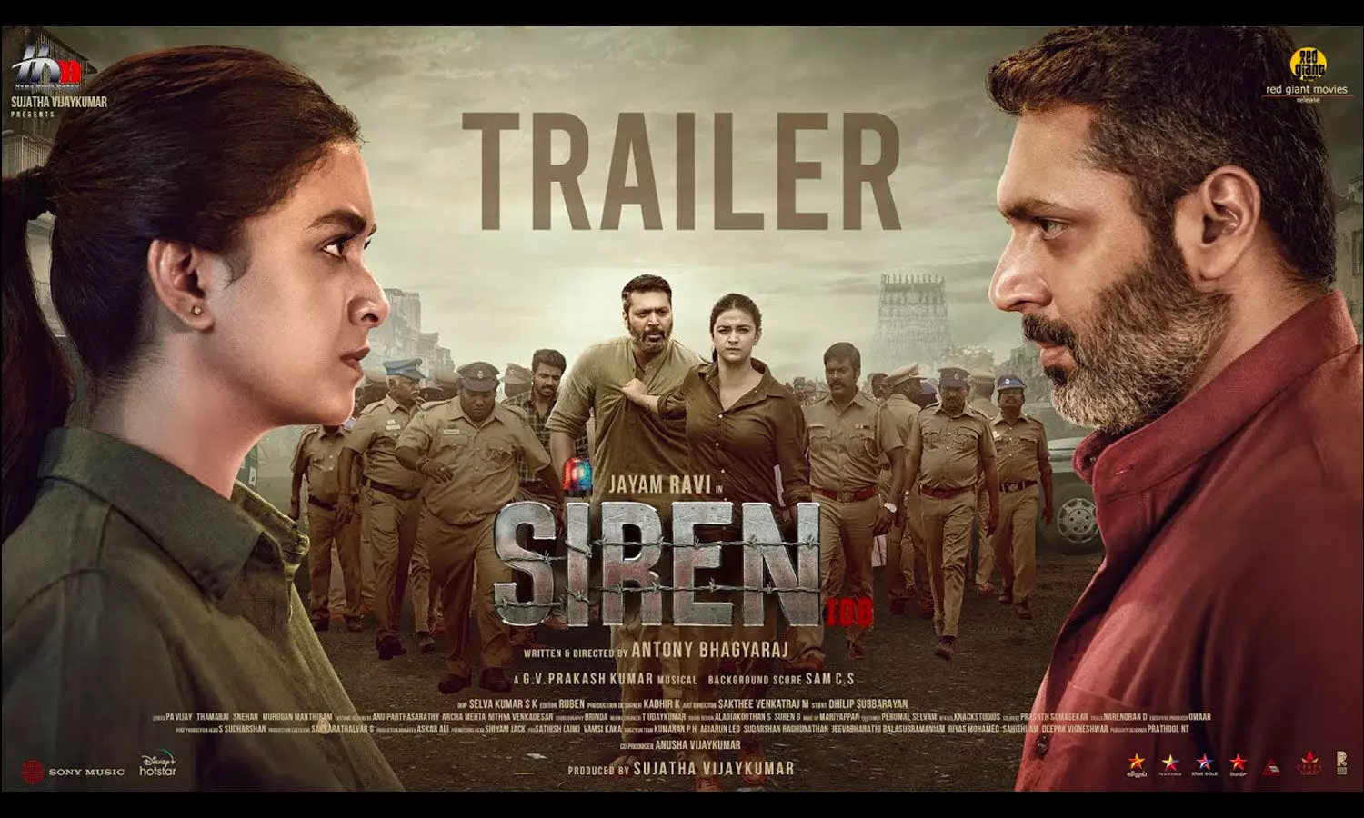 Jayam Ravi, Keerthy Sureshs Siren Trailer Sparks Massive Excitement Online