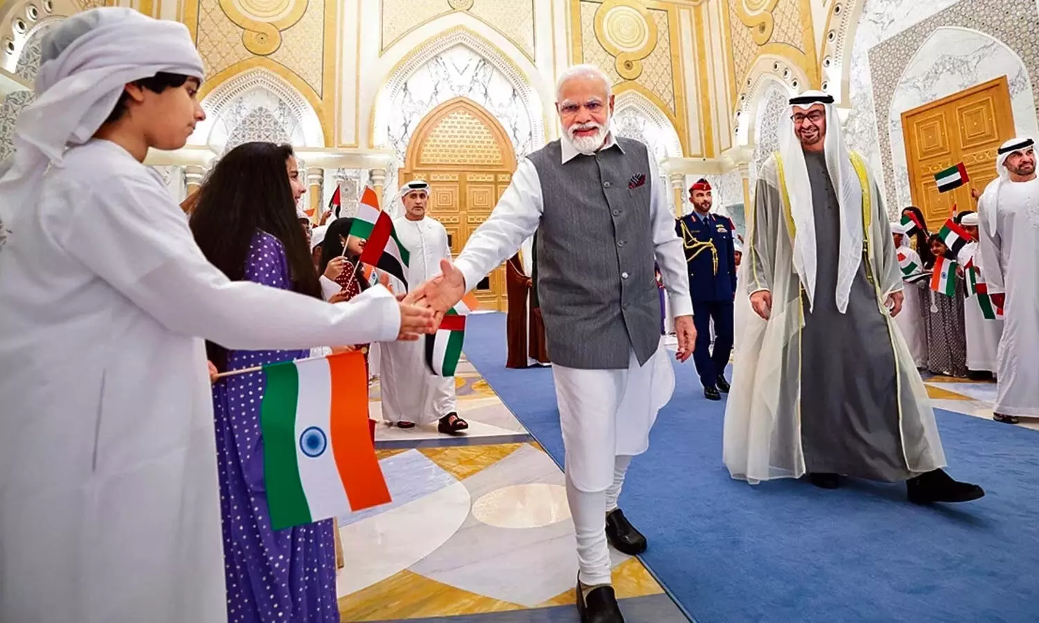 Modi in UAE India-UAE partnership: Strategic partnership between India and UAE