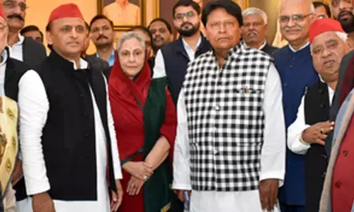 SP candidates file nominations for Rajya Sabha elections