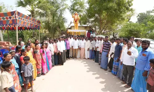 BR Ambedkar statue unveiled in  Nellore Rural constituency