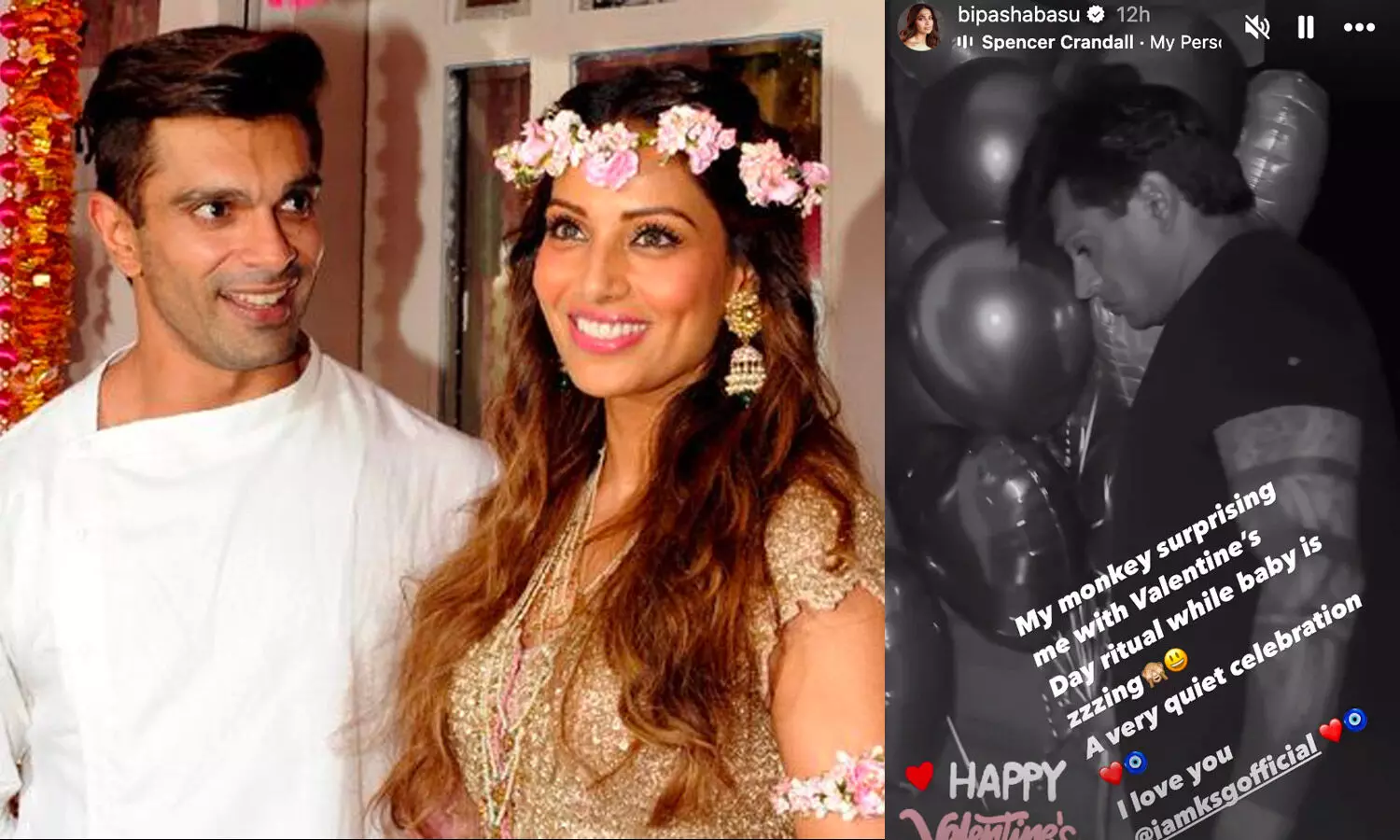Valentines Day Delight: Karan Singh Grover Melts Bipasha Basus Heart with a Sweet Surprise
