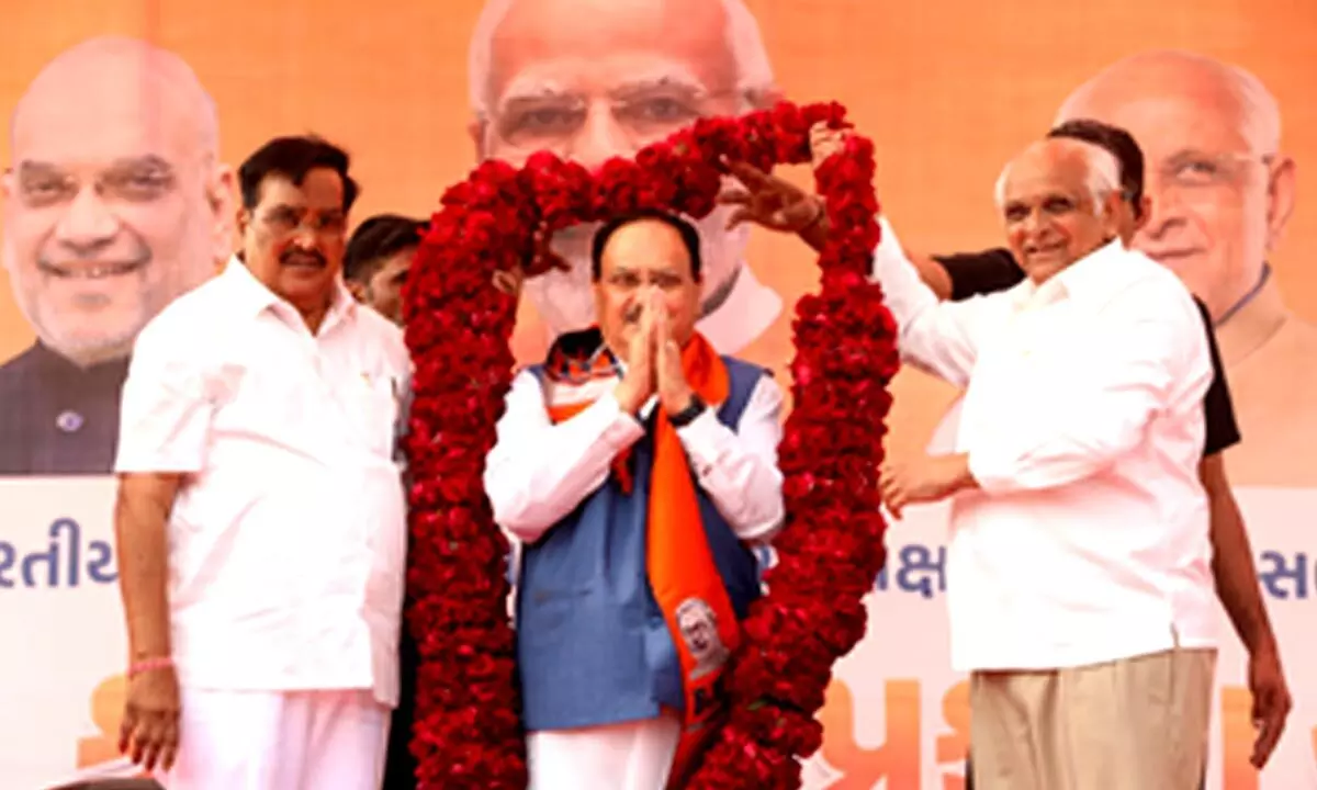 Gujarat BJP chief hails Naddas RS nomination, sets high goals for party