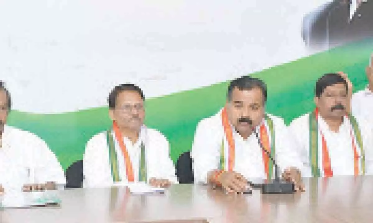 Vijayawada: Congress questions Centre’s silence on corruption in YSRCP government