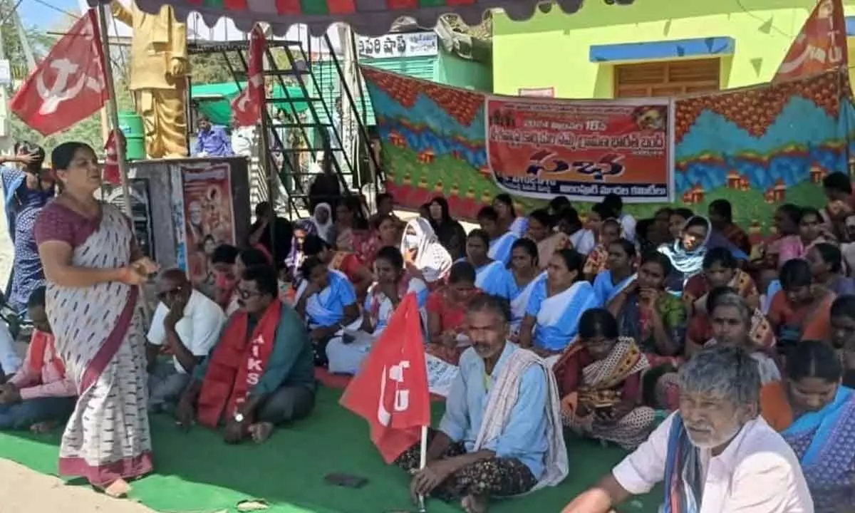 March for Farmer Rights: Demanding Reforms and Equity in Alampur