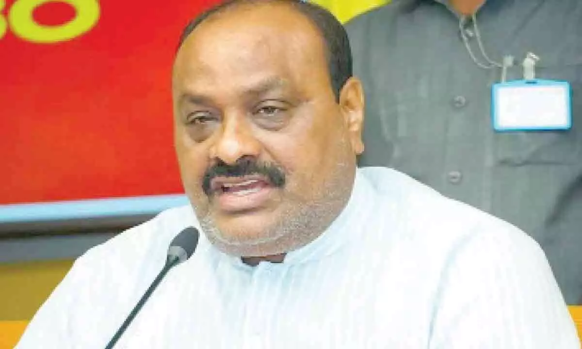 Vijayawada: No rule of law under YSRCP rule, flays Atchannaidu