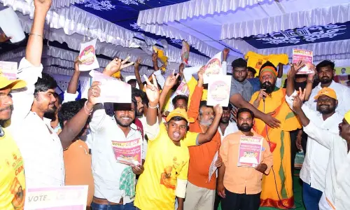 Youth participate in My First Vote for CBN program in Guntakal