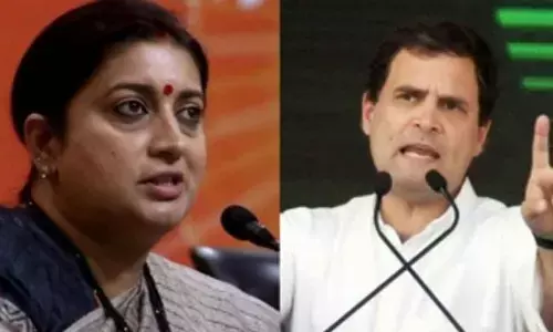 Smriti Irani and Rahul Gandhi in Amethi on Feb 19, latters visit after a long gap