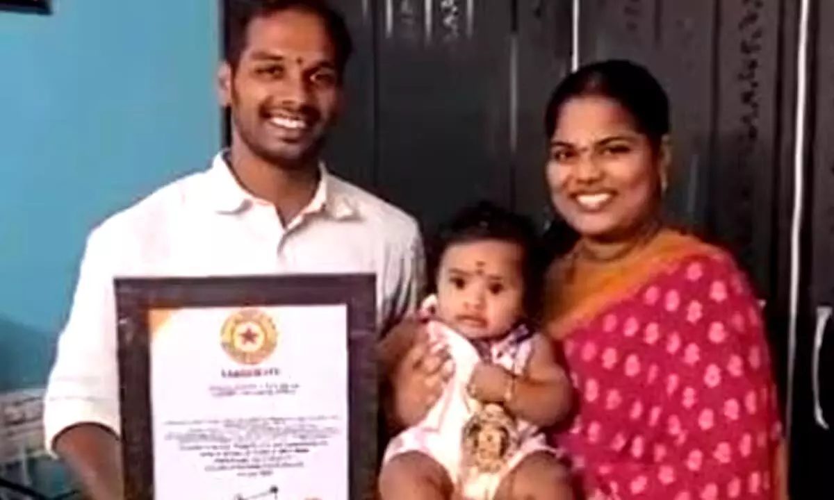 Four-month-old baby from AP achieves world record for her identification skills