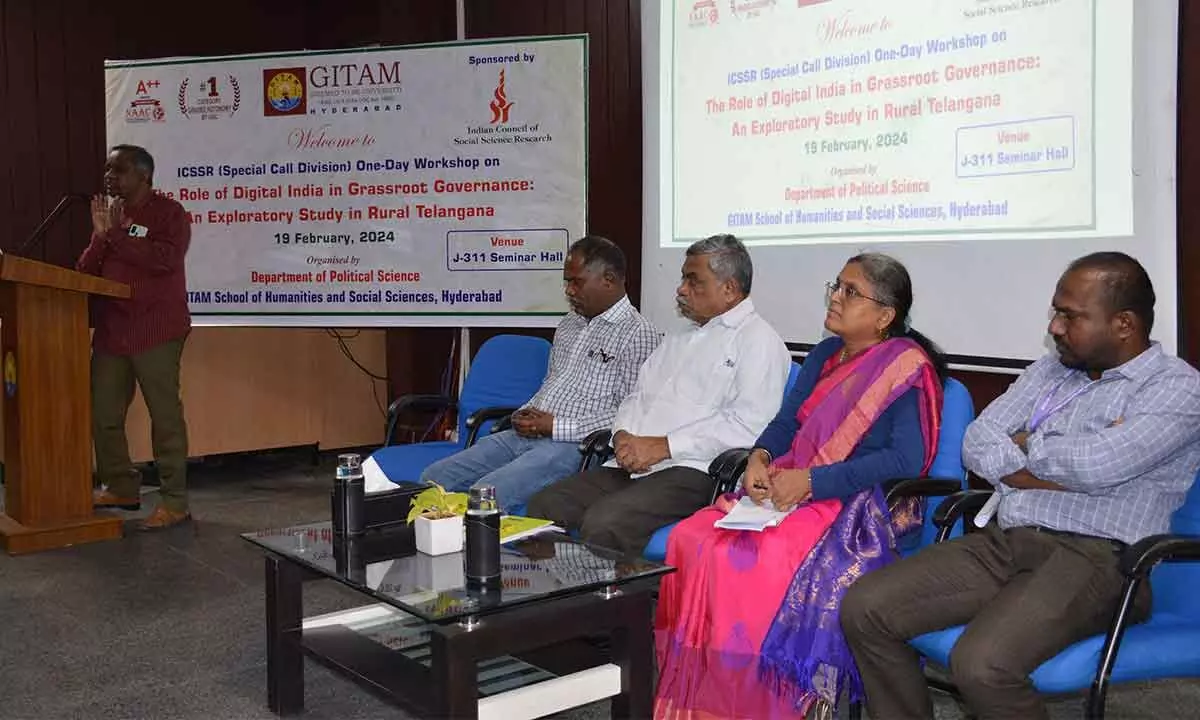 GSHS hosts research workshop on Digital India in Grassroot Governance