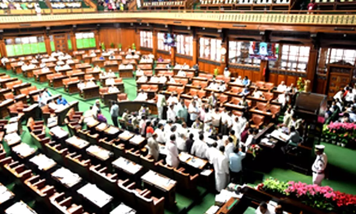 BJP protests in Karnataka Assembly against Siddaramaiah govts resolution