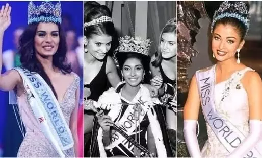 Iconic Fashion Moments: Indian Miss World Winners Stunning Crowning Outfits