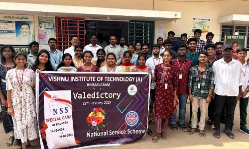 Vishnu Institute NSS camp at Kovvada concludes