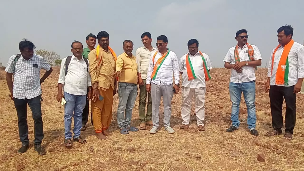 BJP demands to provide roads, electricity and water facility in Kurnool