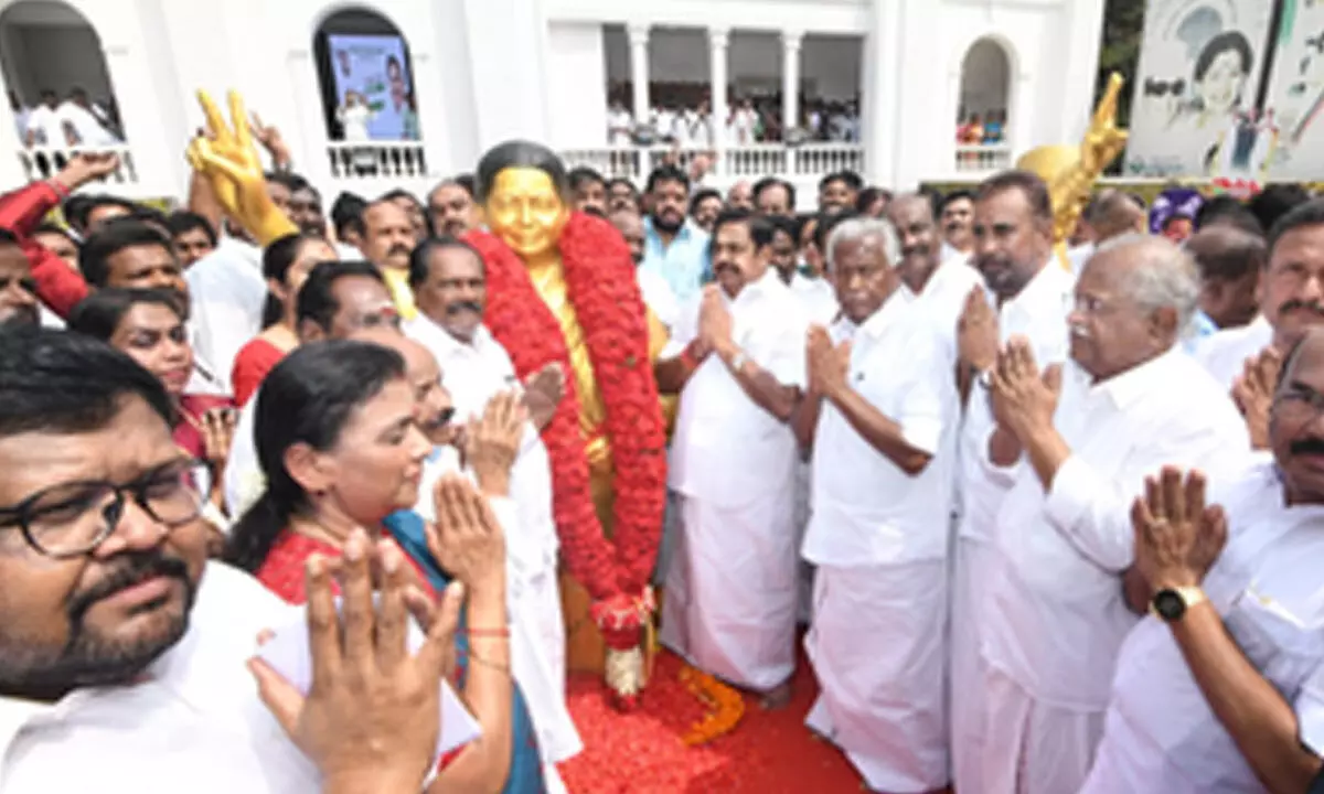 Rich tributes paid to late Jayalalithaa on her 76th birth anniversary