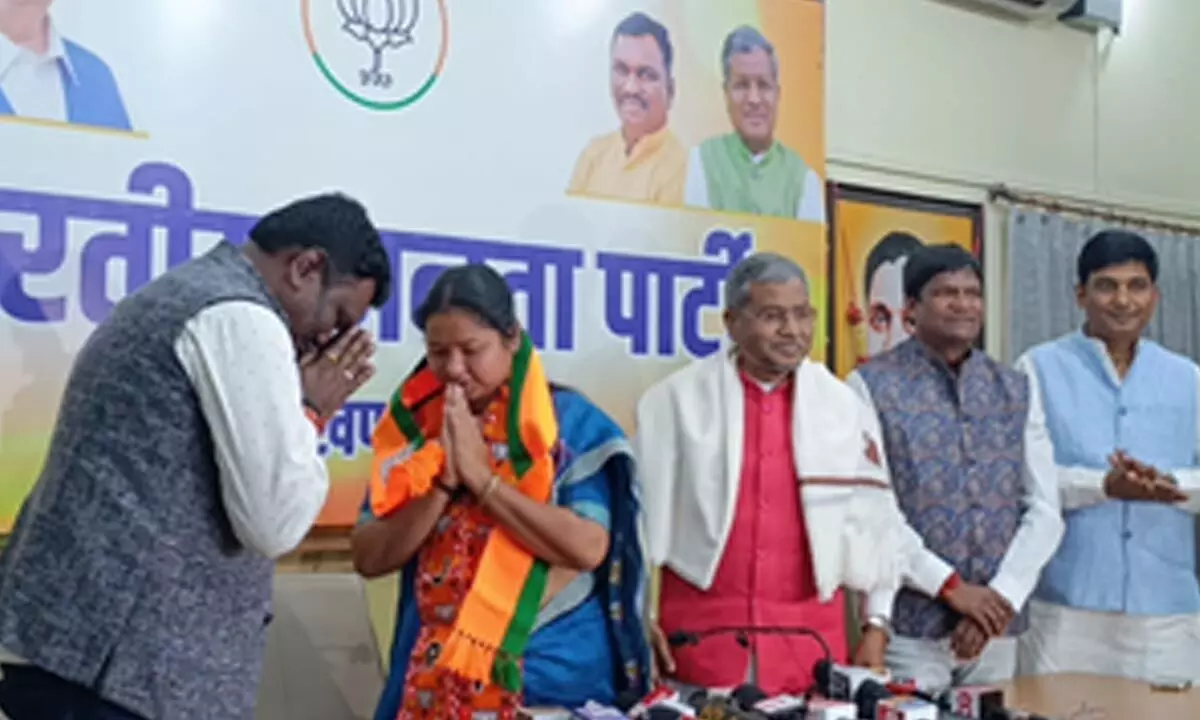 Congress MP from Jharkhand’s Singhbhum seat, Geeta Koda joins BJP