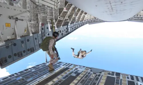 Indian Navy conducts airborne insertion ops over Arabian Sea