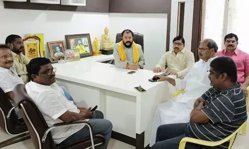 Chintamaneni Prabhakar inspects arrangements for TDP-Jana Sena meeting tomorrow