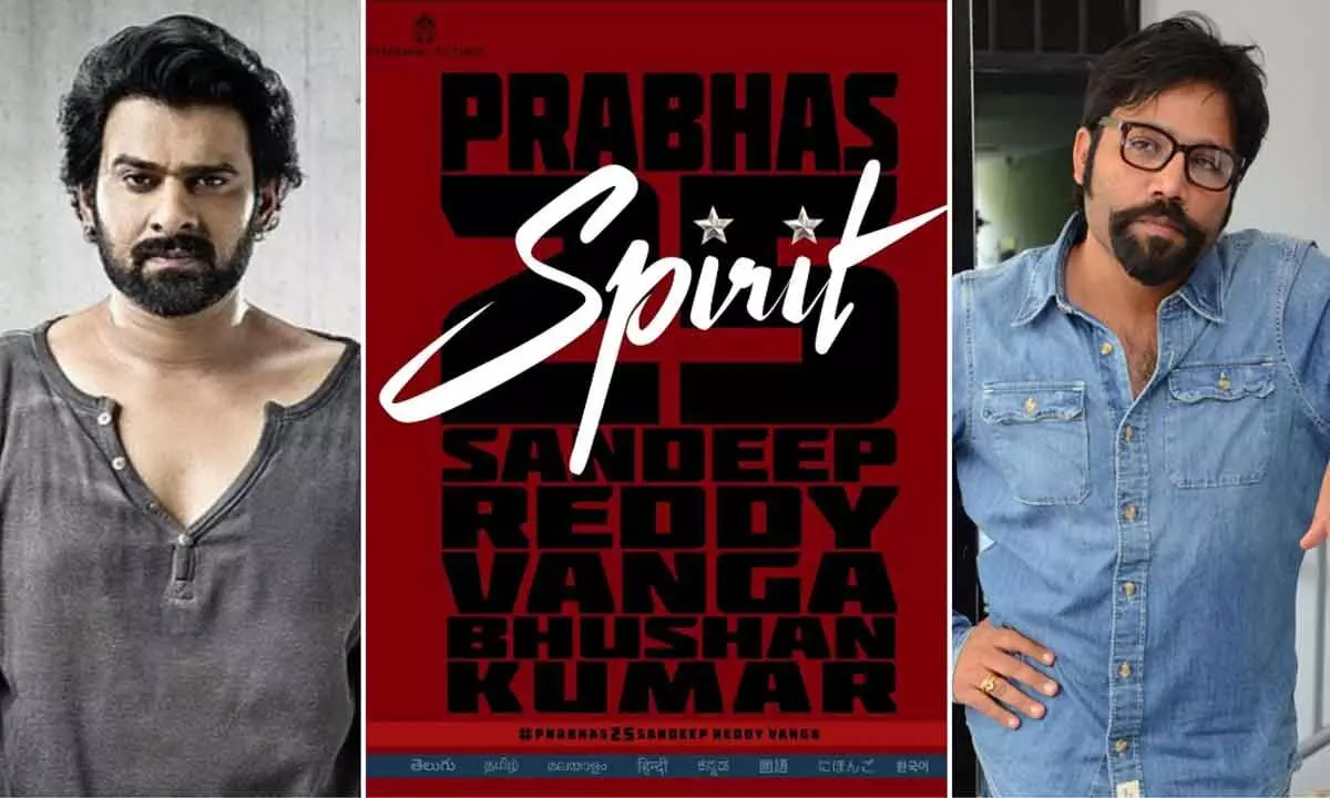 Prabhas ‘Spirit’ to go on floors this year end; Sandeep Reddy Vanga confirms
