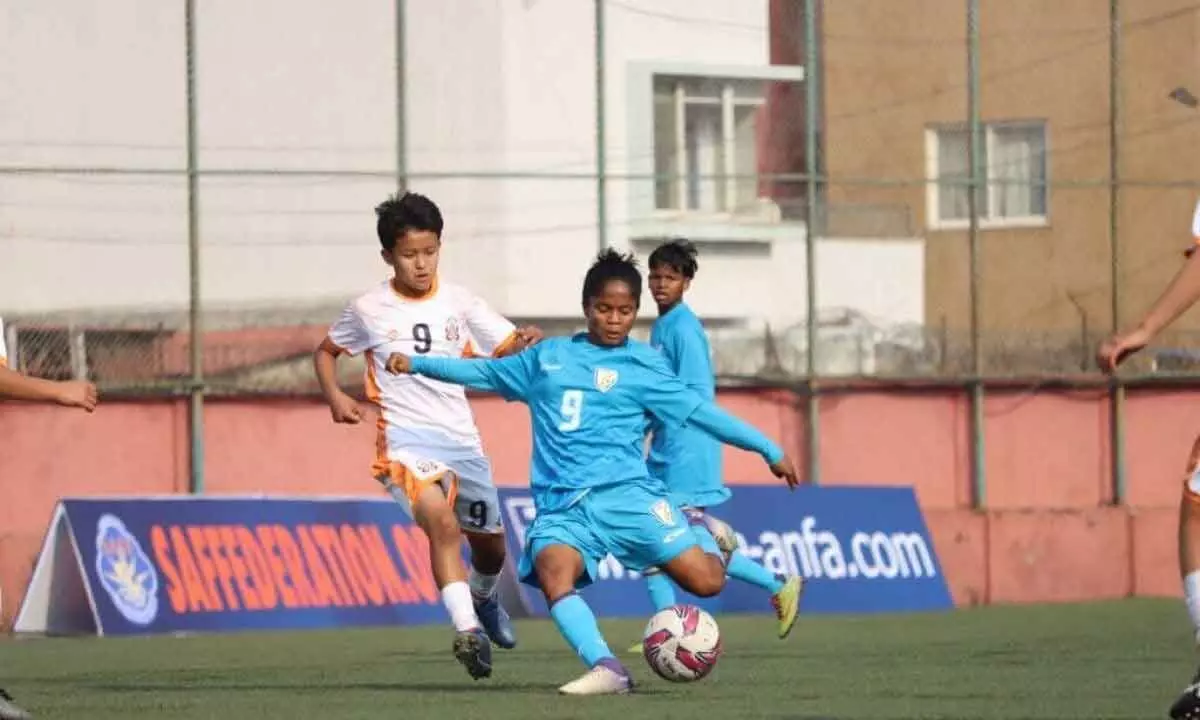SAFF U16 Women’s Cship: Anushka nets hat-trick as India blank Bhutan 7-0