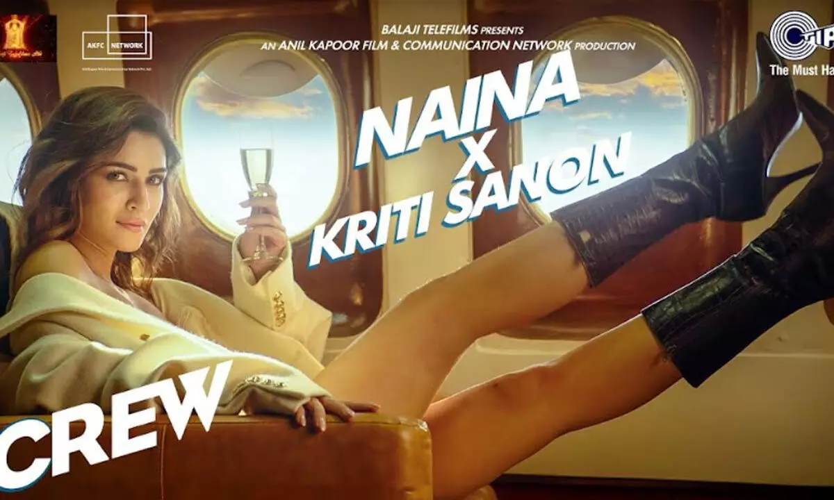 Kriti Sanon sizzles in sneak peek of ‘Naina’ song from upcoming movie ‘Crew’