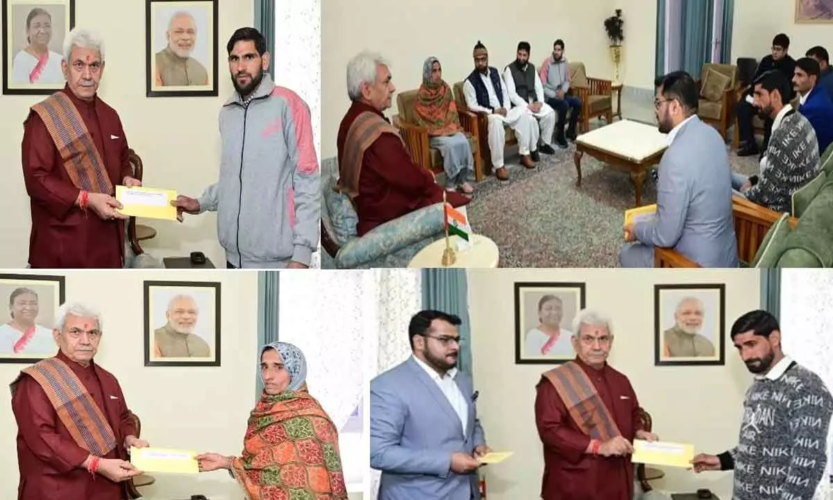 J&K LG hands over appointment letters to kin of civilians killed in Poonch