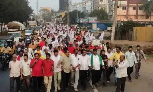 ‘Maha padayatra’ organised to save Vizag Steel Plant