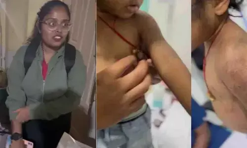 Mother assault on 3-year-old child reported by neighbours