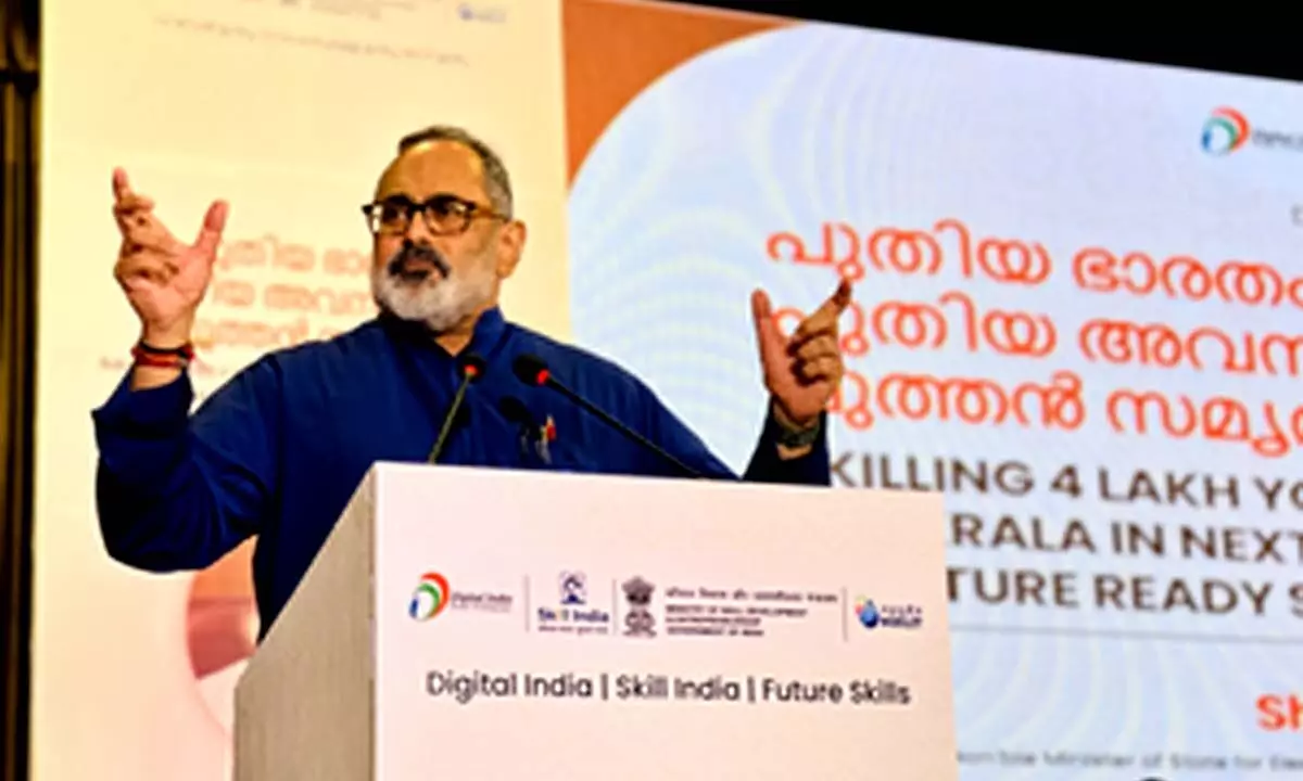 4 lakh Kerala youth to be skilled in next 3 years: Rajeev Chandrasekhar