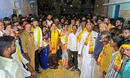 Gouru Charita Reddy, is set to attend the Babu Super 6 Door to Door program at Kalluru Urban 19th Ward