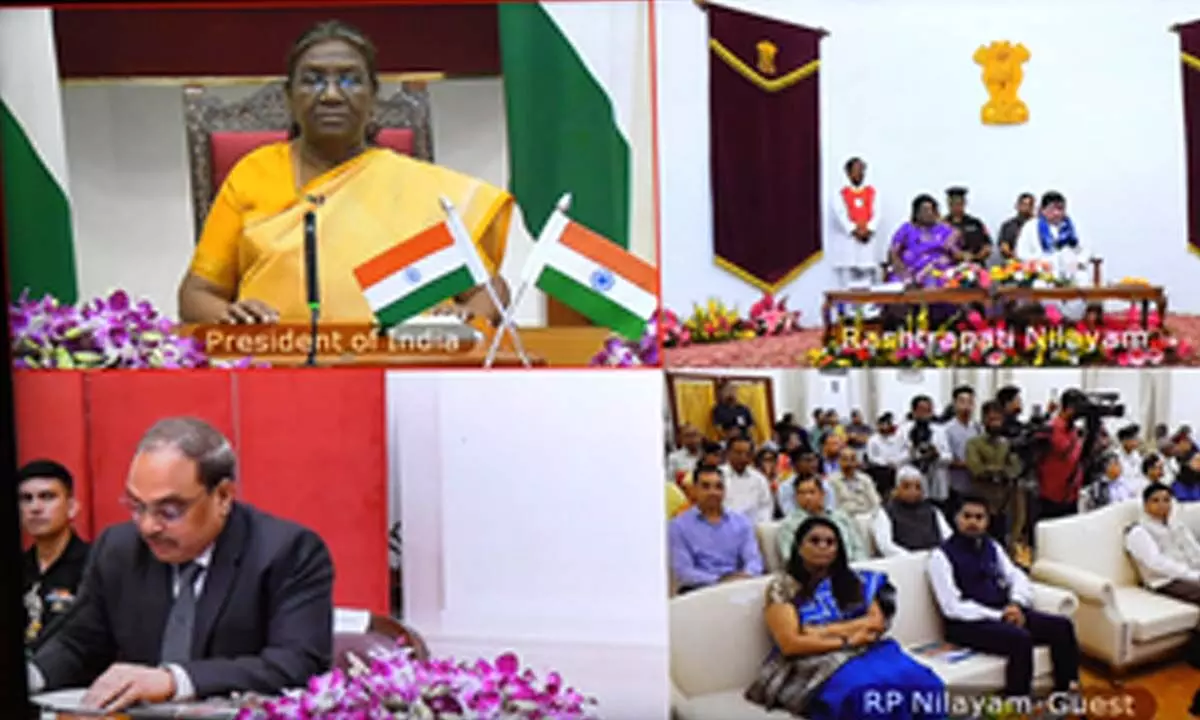 President Droupadi Murmu inaugurates visitor facilitation centre at Rashtrapati Nilayam