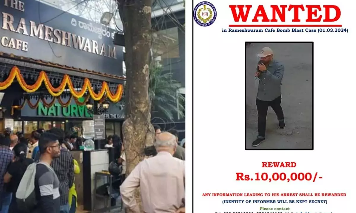 NIA Announces INR 10 Lakh Reward For Information on Bengaluru Cafe Bomber