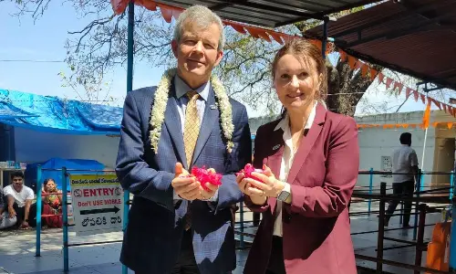 Concordia University Saint Paul Delegates Embrace Hyderabads Cultural Traditions and Blessings at Visa Balaji Temple In Hyderabad