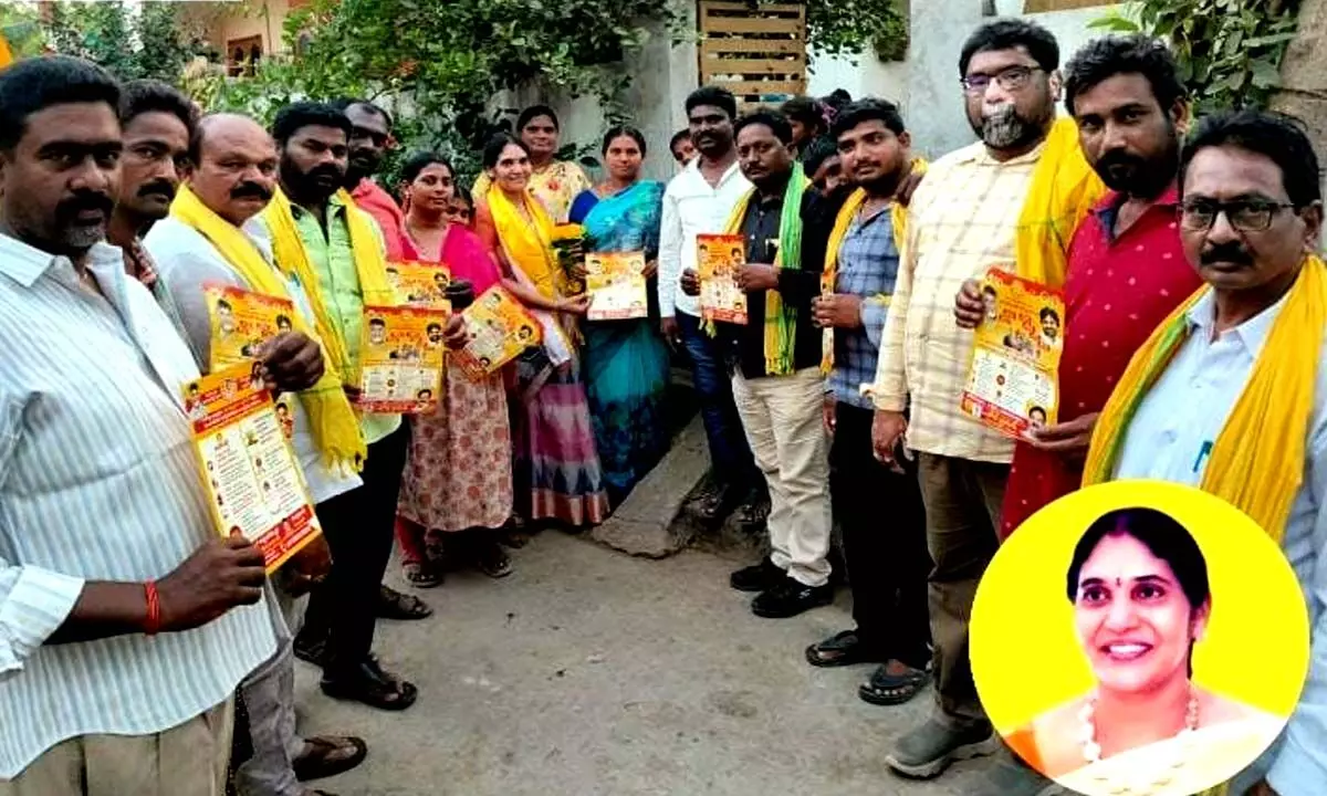 Bode Prasads wife campaigns for TDP - Jana Sena alliance