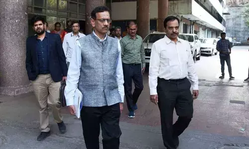 National Dam Safety Authority experts team in Hyderabad on Wednesday. Photo: Adula Krishna