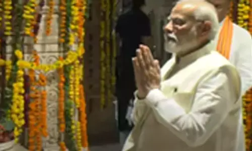 PM Modi inaugurates water laser show at Rajasthans Sanwaliya Seth temple