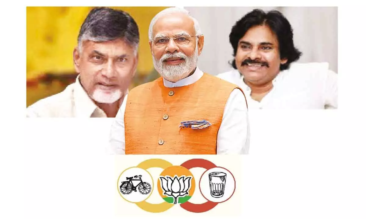 Mood Set For Alliance: Threesome in Andhra