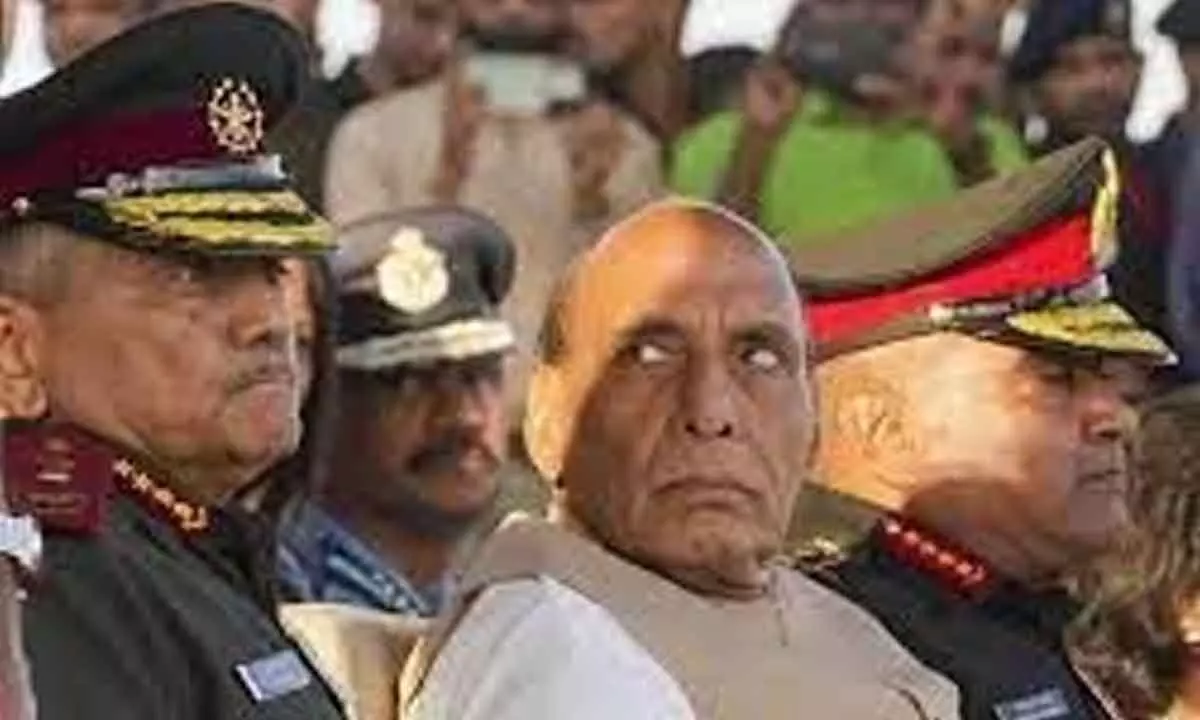 New Delhi: ‘If anyone casts evil eye on India’ Armed forces ready to give befitting reply said Rajnath Singh