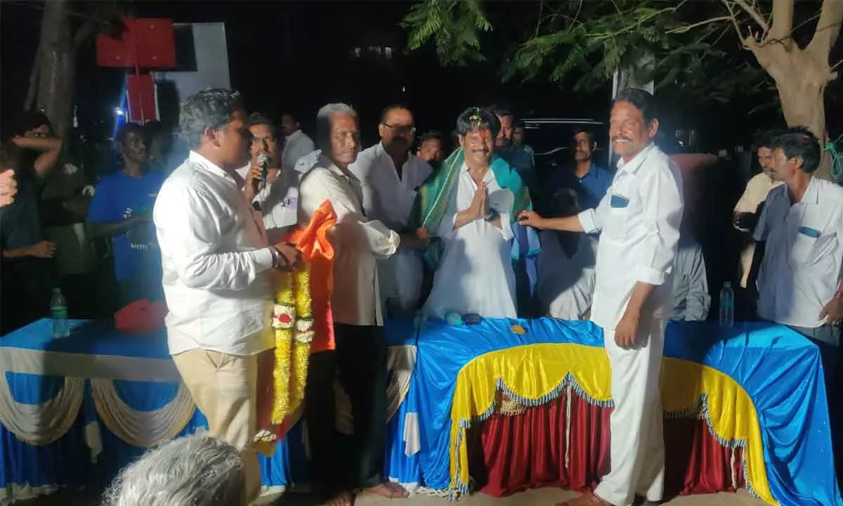 MVV Satyanarayana participates in Athmeeya Sammelanam at Moolapalem village