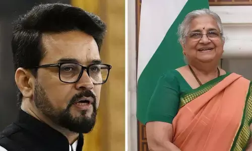 I&B Minister Anurag Thakur congratulates Sudha Murty on Rajya Sabha nomination