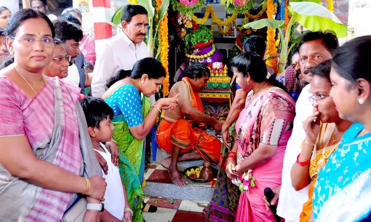 Former Minister Dr. Ponguru Narayana Pledges Support for Community Development and Temple Construction in Nellore City